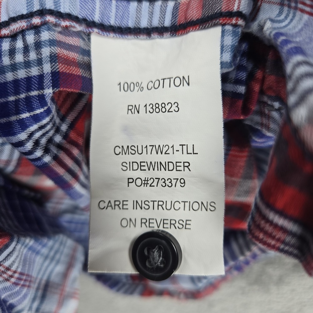Cody James Pearl Snap Button Up Shirt XLT Western Cowboy Rodeo Mens Short Sleeve - Picture 7 of 8